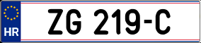 Trailer License Plate
